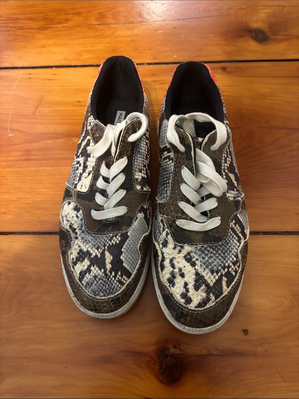 Maison Scotch snake print sneaker